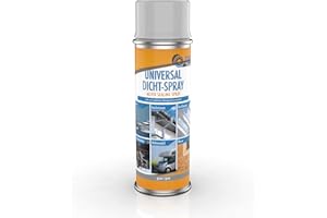 DIP TOOLS DIP-Tools - Espray sellador elástico universal - Potente spray sellador perfecto para canalones, como spray de sellado para barcos y universal para caravanas (1x500ml, gris)