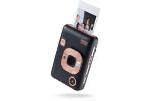 Fujifilm instax mini LiPlay Elegant Black - Fotocamera Ibrida Istantanea e Digitale, Registra 10” di Audio sulla Foto con la Funzione “Sound”, Remote Shooting e Bluetooth, Foto formato 62 x 46 mm
