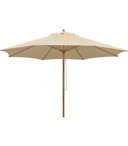 Ombellone Schneider Cordoba - Telaio In Acciaio Effetto Legno, Rivestimento In Poliestere 180g/m², 4,12 Kg - 3