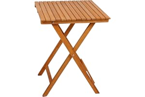 Spetebo Balkongbord av akaciaträ – 72 x 55 x 55 cm – trä ölträdgård bistrobord fällbord trädgårdsbord