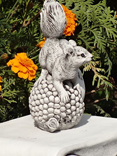 Waldtier Eichhörnchen 03 ca.18 cm ca. 1 kg Frostfest Stein Nr.316 - 3