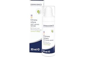 ‎DERMASENCE DERMASENCE Chrono Retare Anti-Aging-Serum, 30 ml, gegen Falten und müde Haut, mit Hyaluron und Ectoin, spendet Feuchtigkeit, glättet Trockenheitsfältchen, für Gesicht und Dekolleté, parfümfrei, vegan