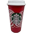 STARBUCKS Festive Christmas Reusable Travel Mug/Cup/Tumbler Grande Medium, 16oz 473ml