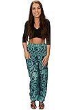 Happy TrunksHarem Pants Women- Hippie Pants for Women – Boho Clothing Bohemian Trousers for Yoga Beach Festival - Casual Loose Lounge Gypsy Pants with Pockets
