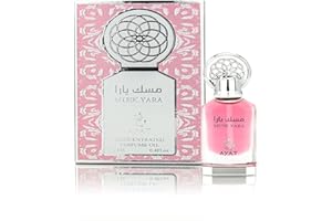 AYAT PERFUMES – Huile de Parfum 12 ml Extrait de Parfum Oriental Arabian Odeur Longue Durée Musc Halal Oud Naturel Ambre Sans Alcool Pour Femme - Fabriqué à Dubaï (Musk Yara)