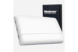 ‎WINTHOME Winthome Memory Foam Kissen Weich und Bequem, Nackenstützkissen Doppel-Seiten-Design, 0 Kleber, Ergonomisches Kopfkissen Geeignet für Rücken-, Seiten- und Bauchschläfer, 60x40x10cm