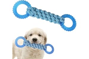 COMFPET-US-Dog Tug Toy-Rings Blue