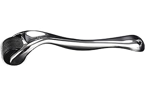DMDOYY Derma Roller 0.5mm Professionnel - Rouleau Micro-Aiguille Stérile Pour Visage Et Cheveux, Stimule La Repousse Capillaire/Pousse Barbe,Anti-rides, Anti-âge(Emballage Individuel)