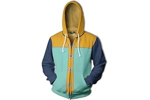 XSLGOGO Unisexe Anime The Seven Deadly Sins Sweat à Capuche zippé Meliodas Graphiques à Manches Longues Pull King Cosplay Sweat