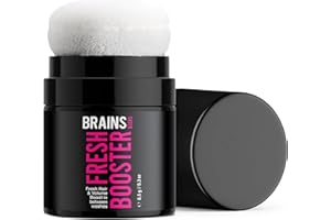Trockenshampoo Puder | Frische Kick zwischen den Haarwäschen | Gegen fettende Ansätze | Extra Volumen | Styling Puder 24h Frischegefühl | Vegan | Brains & Sons FRESH BOOSTER