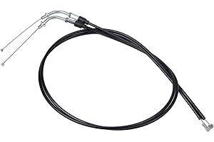Bid4ze Lot de 2 câbles d'accélérateur noirs 110 cm compatible avec Harley Sportster XL1200 XL883 2002-2016