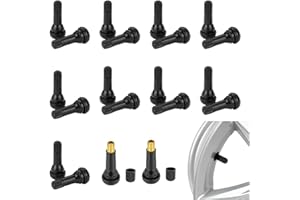 zoerbufan 20 Pcs Tyre Valve, Car Tire Valve Stem Replacement TR413 Rubber Snap-in for 0.453" Tubeless Rim Holes on Cars, Go-karts, Trucks, Lawn mowers, Trailers