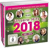 Unsere Hits 2018 - tollen neuen Hits Ihrer Lieblingsstars. Einen Vorgeschmack bekommen Sie in dieser Hit-Sammlung. Diese Schlagerhits und noch viel mehr erh�hen die Vorfreude auf die neuen Alben der Stars. Gleich sichern! Mit: Simone & Charly Brunner, Patrick Lindner, Nino de Angelo uvm. Uns erwartet wieder ein aufregendes Musikjahr mit vielen
