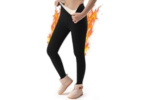 Aiseyi Thermoleggings Mädchen Eingedickt Thermo Leggings Baumwolle Gefütterte Leggings Kinder Winter Warm Leggings Winterhose