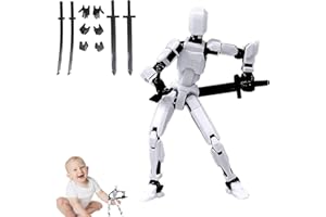 HYDTQCL T13 Action Figure, Stampa 3D di Figure Mobili Multi-Snodate Lucky 13 Action Figure, Titan 13 Action Figure, Action Figure T13 per Decorazione Desktop e Amanti Gioco (B)