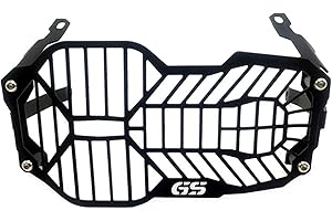 VSKTE Fit For BMW R1200GS R 1200 GS GSA R1250GS LC Adventure Motorcycle Accessories Headlight Protector Grille Guard Cover Motor Parts (Color : GS black)