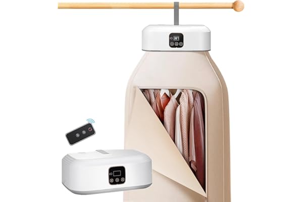Mini secadora, bomba de calor, secador con temporización 1-8H, control remoto y esterilización UV, para viajes de negocios, apartamentos, hoteles, camping