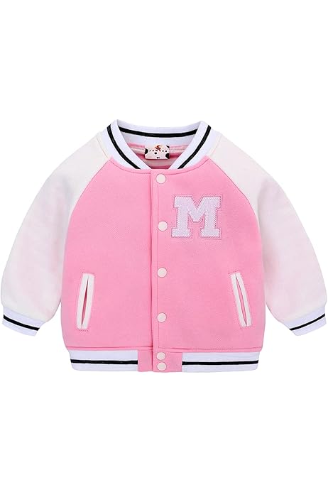 Mädchen Baseball Jacke Aus Baumwolle - Warme Sweatjacke Für Teenager Im College Style