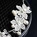 Wuiyepo Bridal Bridesmaid Wedding Pearl Diamante Butterfly Love Flower Headband Tiara