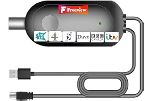 BSPHEREX 2025 TV Aerial Booster Amplifier – High-Gain Signal Booster for Freeview HD, Reduces Pixelation & Improves Weak Reception, Low-Noise USB Powered TV Signal Amplifier for Indoor Aerials