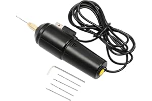 TOWWOO Mini Perceuses électriques, 5V Portable Perceuse USB, Perceuse Outils Rotatifs Multifonction, avec 5 Forets et Clé Allen, pour Artisanat en Bois, Outils de Forage Pour Résine Bricolage, Filaire
