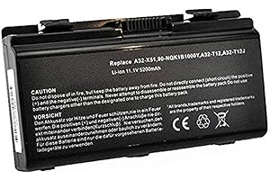 WYGUO A32-T12 A32-X51 A32-XT12 Sostituzione della batteria del laptop per Asus X51 X51L X51H X51RL X51C X58 X58C X58L X58LE T12 T12E T12C T12ER Series(11.1V 5200mAh)