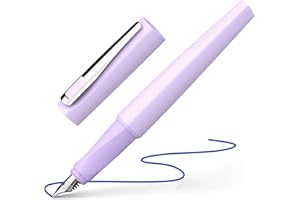 Schneider 168828 Tomo Stylo-plume (rechargeable avec des cartouches d'encre standard, convient aux droitiers et gauchers) Lavande