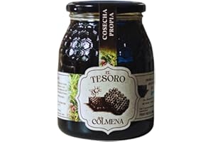 EL TESORO DE LA COLMENA Miel Pura de Abeja, 100% natural y CRUDA (extraida y envasada en frio). Origen 100%, España, Zamora, Miel Artesanal sin Procesar ni Filtrar, Cosecha Septiembre 2025 (1kg Bosque)