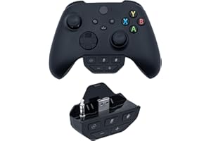 Mcbazel Adattatore per Cuffie Xbox, Amplificatore Audio per Controller Xbox One/Series S/X Con Jack da 3,5 mm, Nero