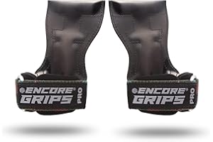 ‎ENCORE GRIPS Encore Grips® Zughilfen für Krafttraining Fitness Bodybuilding Gewichteheben Kraftsport Lifting, mit Handgelenk Handbandage Gewichte Training Handschuhe Griffe Gym Equipment