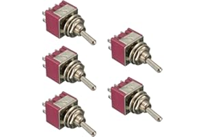 Mintice™ 5 x włącznik/wyłączanie/włączanie miniaturowy przełącznik samochodowy deska rozdzielcza DPDT 6 styków