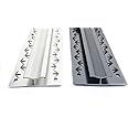 Carpet to Carpet Joining Strip - 0.9metre Length - Fits All Carpets - Double Threshold Bar Trim Gripper by FloorPro (Grey)