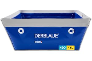 DerBlaue® 10L Professionell-Kärl flexibel – Magnetisk uppsamlingskärl för trånga byggarbetsplatser, vikbar, perfekt för oljebyte & värmeunderhåll