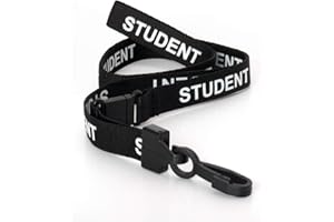 CKB LTD Vorgedruckt Studenten-Lanyards Breakaway-Sicherheits-Lanyard für Schulen, Umhängeband, drehbarer Kunststoff-Clip für Ausweishalter – Pull-Quick-Release-Design