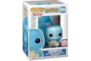 Funko Pop Pokemon Squirtle 2021 Summer Convention Diamond Collection #504 - Exclusive Special Edition - Giochi Pokemon, Blu