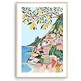 Positano, Amalfi Coast Art Print, Italy Art Print, Travel Gift, Travel Poster, Europe Print, Italian Coast, Italian Riviera, Housewarming (Unframed) (16x24)