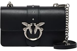 Pinko love one mini bag black silver st cl