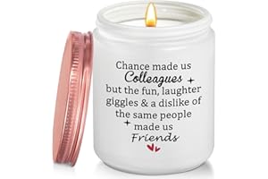 Coldbling Funny Leaving Gifts for Colleagues Women - Chance Made Us Colleagues Gifts Lavender Scented Candle Goodbye Farewell Christmas Presents for Best Colleague Work Bestie Friends Coworker