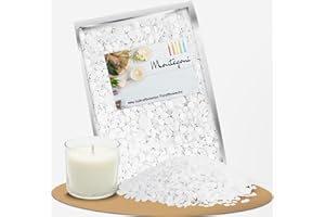 Montegoni Parafina Pura Velas 900g, Cera de Calidad Alemana para Moldeado de Velas, Cera para Velas, gránulos de Cera, Pastillas de Cera
