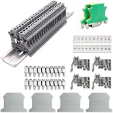 Riisoyu Kit de Bloques de Terminales de Riel 2.5N,