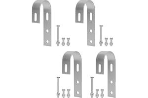 DAMIGHT 4 Stück Balkonkraftwerk Befestigung Haken,Solarpanel Halterung Haken Balkon inkl,Universal PV Modul Halterung für Solarmodule Balkongelände,Wohnmobile,Flachdach(304 Edelstahl)