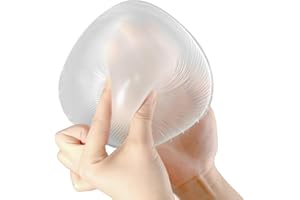 Lervanla Forma de pecho de silicona para mastectomía, prótesis triangular, brasier para mujer, beige, una pieza