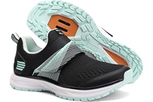 Pairobin Cycling Shoes Women's Indoor Cycling Shoes - Outdoor Cycling Shoes Comfortable and Breathable - Compatible with SPD Cleats