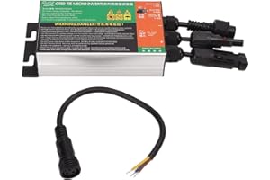 BOROCO Solar Grid Tie Inverter 300W, DC18V-50V bis 230V,MPPT Grid Tie Inverter, Sinus Wechselrichter für kleine Solaranlagen, wasserdicht
