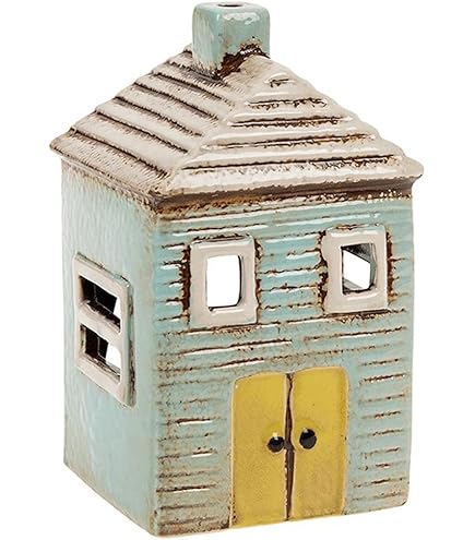 Village Pottery Kleine Roze Huis Hart Theelichthouder