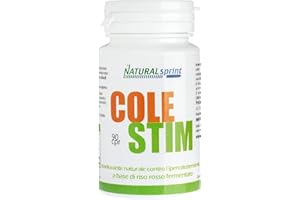 NATURAL SPRINT Riso Rosso (Lievito di Riso Rosso Fermentato). Integratore naturale efficace e sicuro di Lievito di RisoRosso Fermentato,Berberina,Coenzima Q10,Policosanoli. 90 cpr MONACOLINA-K DOSE MASSIMA