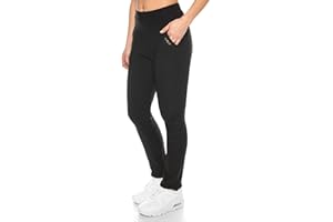 KENDINDZA COLLECTION Kendindza damskie spodnie termiczne z podszewką z polaru wewnętrznego, nieprzejrzyste i kieszenie