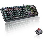 Lecoo GK301 USB Wired Red Switch Mechanical Gaming Keyboard - Macro Key Assignment, RGB LED Lighting, QWERTY Turkish Key Array