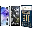 GlassVerse D+ Matte Tempered Glass With 18H Hardness For Samsung Galaxy A55 5G Cellphone(Pack Of 1)With Free Installation Kit. Full Screen Coverage-6.6 Inch