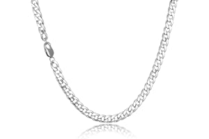 HSWYFCJY Men's Silver/Gold/Black Armoured Chain Necklace 6/9 MM Men Cuban Stainless Steel Chain,18/20/22/24 inches Cuban Chain Necklace for Men Women Fashion Jewellery Birthday Gifts